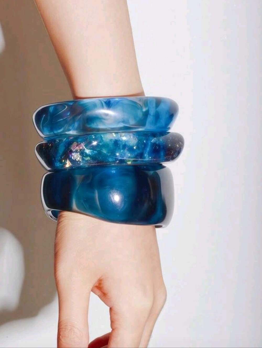 Set Of 3 Chunky Bracelets